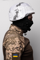 Кавер на шлем MICH с ушами белая клякса камуфляжный - изображение 5