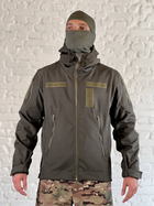 Куртка тактическая флисовая SoftShell осень/зима Олива XXL - изображение 1