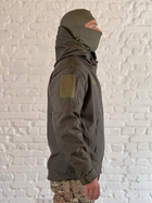 Куртка тактическая флисовая SoftShell осень/зима Олива XXL - изображение 3