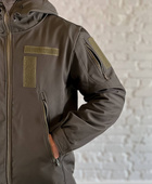 Куртка тактическая флисовая SoftShell осень/зима Олива XXL - изображение 7