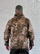Куртка армейская на флисе SoftShell осень/зима Пиксель M - изображение 7