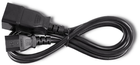 Kabel zasilający do UPS Qoltec IEC C20-C13 3x1.5mm², 1.2m Czarny (5901878539911) - obraz 3