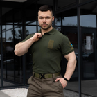 Мужская тактическая футболка поло хаки армейская M (68818894) - изображение 4