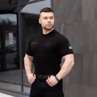 Мужская тактическая футболка поло черная армейская XL (68818890) - изображение 4