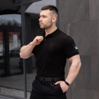 Мужская тактическая футболка поло черная армейская XL (68818890) - изображение 5