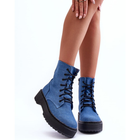 Жіночі черевики високі Teflorna 36 Блакитні (5905677884913) - зображення 4
