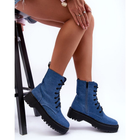 Жіночі черевики високі Teflorna 37 Блакитні (5905677884920) - зображення 3