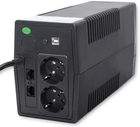 UPS Qoltec Monolith 1000VA 600W LCD USB RJ45 (5901878539805) - obraz 3