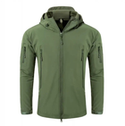 Тактична чоловіча куртка Softshell зеленая S - зображення 1