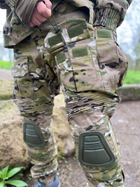 Військова форма мультикам демісезонна тактична multicam з наколінниками військова форма з курткою мультикам 46 - зображення 3