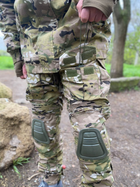 Військова форма мультикам демісезонна тактична multicam з наколінниками військова форма з курткою мультикам 52 - зображення 15