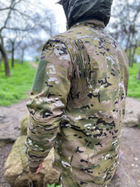 Військова форма мультикам демісезонна тактична multicam з наколінниками військова форма з курткою мультикам 50 - зображення 13
