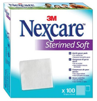Пластир 3M NexCare Sterimed Soft Sterile Gouze Pads 10 x 10 см 100 шт (4054596566019) - зображення 1
