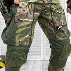 Крепкий мужской Костюм Horn Куртка + Брюки с наколенниками / Полевая форма рип-стоп мультикам размер 2XL - изображение 8