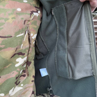 Мужская демисезонная Куртка Softshell на флисе с капюшоном и липучками под шевроны мультикам размер L - изображение 7