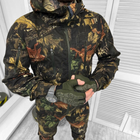 Легкий Мужской Костюм Куртка с капюшоном + Брюки / Форма камуфляж с имитацией листьев размер 2XL - изображение 3