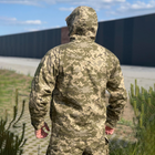Чоловіча польова Куртка P65 з Капюшоном та Липучками під шеврони піксель розмір 2XL - зображення 5