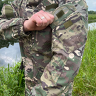 Чоловіча польова Куртка «Горка» із кишенями та липучками під шеврони ріп-стоп мультикам розмір 56-58 - зображення 4