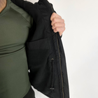 Мужская демисезонная Куртка с капюшоном рип-стоп на силиконе до -15°C черная размер XXL - изображение 5