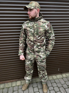 Щільна чоловіча Куртка з капюшоном Combat SoftShell на флісі мультикам розмір 54 - зображення 2