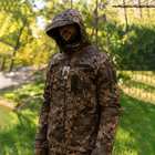 Утеплений чоловічий Костюм SoftShell на флісі / Комплект Куртка з капюшоном + Штани піксель розмір 3XL - зображення 4