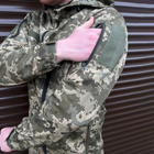 Чоловіча літня Куртка із липучками під шеврони / Легка Вітровка з капюшоном піксель розмір XL - зображення 4