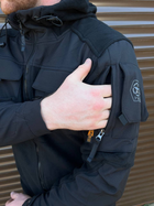 Чоловіча Флісова Куртка з Захисними накладками та вентиляційними пазухами чорна розмір XL - зображення 4
