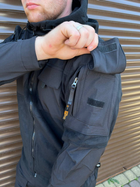 Чоловіча Флісова Куртка з Захисними накладками та вентиляційними пазухами чорна розмір M - зображення 5