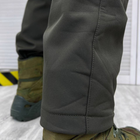 Демисезонный мужской Костюм Куртка с капюшоном + Брюки/Полевая Форма SoftShell олива размер M - изображение 8