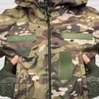 Демисезонная мужская Куртка SoftShell с капюшоном и дополнительными карманами мультикам размер 2XL - изображение 3