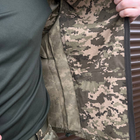 Чоловіча літня Куртка із липучками під шеврони / Легка Вітровка з капюшоном піксель розмір 2XL - зображення 6