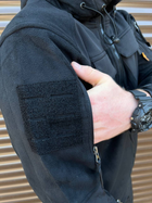 Чоловіча Флісова Куртка з Захисними накладками та вентиляційними пазухами чорна розмір 2XL - зображення 7