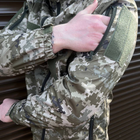 Чоловіча водонепроникна Куртка із липучками під шеврони / Вітровка з капюшоном піксель розмір M - зображення 3