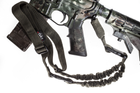 Збройовий 1-точковий тактичний ремінь FRAG з карабіном OLIVA/С - зображення 7