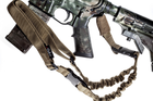 Збройовий 1-точковий тактичний ремінь FRAG з антабкою та карабіном COYOTE MAX - изображение 8