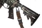 Збройовий 1-точковий тактичний ремінь FRAG з карабіном COYOTE/С - изображение 7