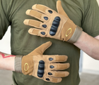 Тактичні повнопалі рукавички Tactic армійські рукавички із захистом кістячок розмір L колір Чорний (pp-black-mex-L) - зображення 4