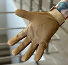 Тактичні повнопалі рукавички Tactic армійські рукавички із захистом кістячок розмір L колір Чорний (pp-black-mex-L) - зображення 5