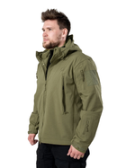 Демісезонна тактична куртка Eagle Soft Shell JA-23 на флісі Green Olive S - зображення 3