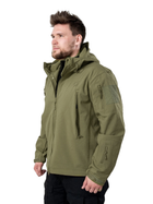 Демісезонна тактична куртка Eagle Soft Shell JA-23 на флісі L Green Olive - зображення 3