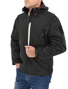 Тактична літня куртка (парка, ветровка) з капюшоном Warrior Wear JA-23 Black XL - зображення 7