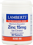 Suplement diety Lamberts Zinc 15 Mg 90 tabletek (5055148400163)