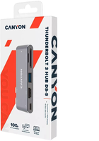 Мультипортова док-станція Canyon 5-в-1 USB Type C (CNS-TDS05DG) - зображення 5