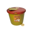 Контейнер для медицинских отходов 8 л, вторичный пластик, желтый - изображение 4