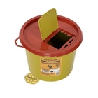 Контейнер для медичних відходів 5 л, вторинний пластик, жовтий - зображення 1