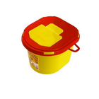 Контейнер для медичних відходів 1,3 л, вторинний пластик, жовтий - зображення 4