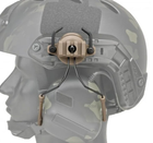 Адаптер на шолом із планкою ARC для стрілецьких навушників Desert Tan - зображення 3