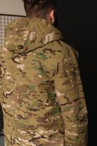 Демісезонна чоловіча Куртка з капюшоном на флісі мультикам розмір XXXL - зображення 8