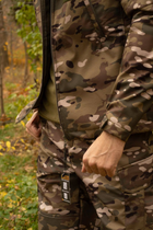 Утеплена чоловіча куртка з капюшоном SoftShell на флісі мультикам розмір 2XL - зображення 6