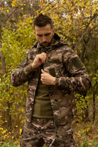 Утепленная мужская куртка с капюшоном SoftShell на флисе мультикам размер XL - изображение 3
